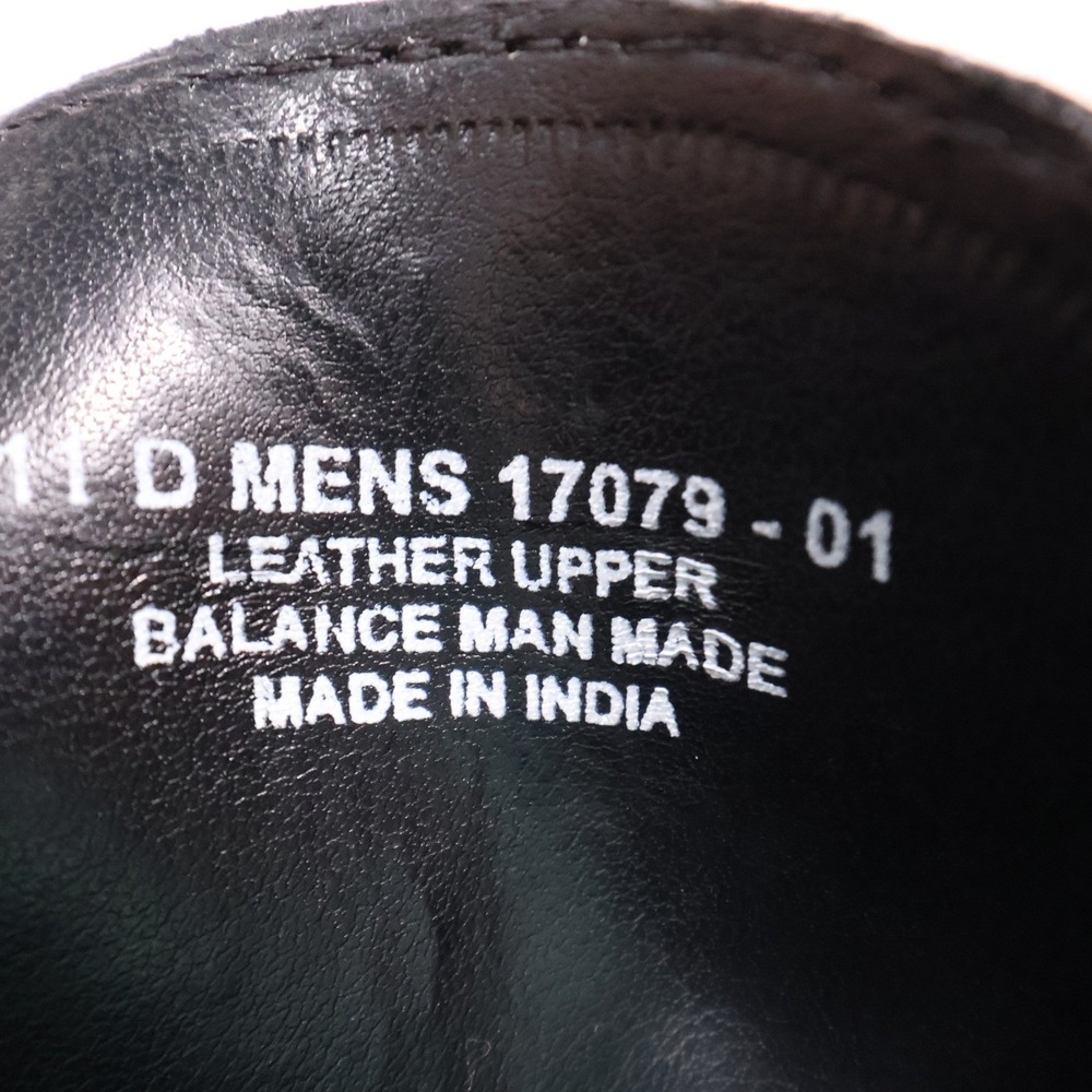 Florsheim Black Leather Dress Shoes Oxford Lace Up Classic Mens 11 D - Flaws - Picture 9 of 9